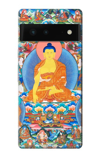 S1256 Peinture Bouddha Etui Coque Housse pour Google Pixel 6